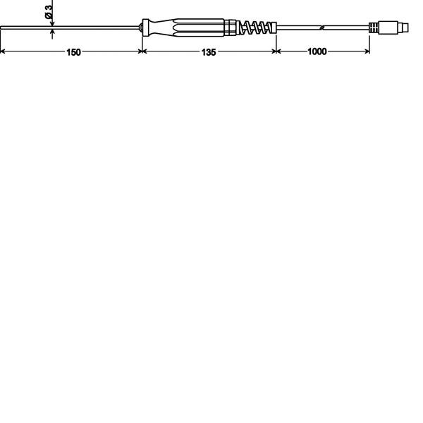 Greisinger GTF 401 1/10DIN Temperature Sensor Pt100 -50 to +400 Deg