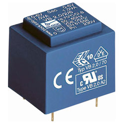 Block VB PCB Mount Dual Output Transformers 1.5VA