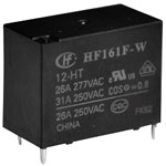 Hongfa HF161F-W/012-HT PCB Mount Relay 12V DC SPST