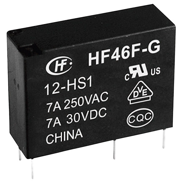  HF46F-G/005-HS1 PCB Mount Relay 5V DC SPST