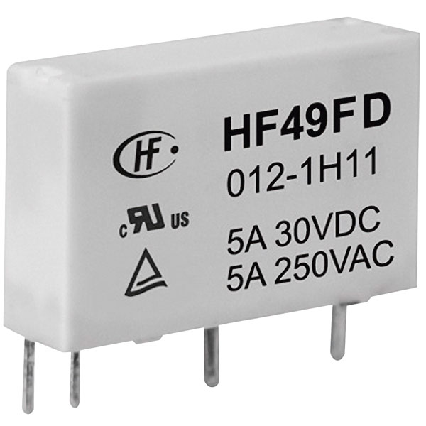  HF49FD/012-1H12F PCB Mount Relay 12V DC SPST