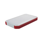 Takachi CHH903CWR 90 Series IP67 Handheld Enclosures Size 3 White/Red 3 x AA