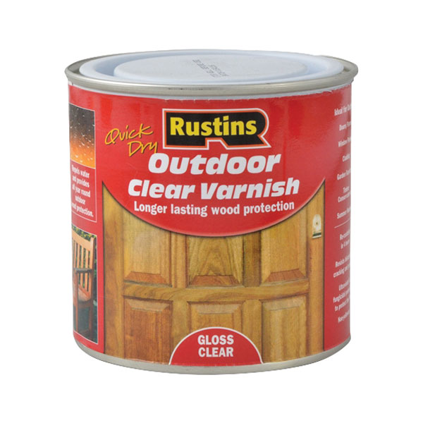 Rustins EAVG2500 Quick Drying Outdoor Clear Varnish Gloss 2.5 Litre