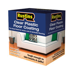 Rustins Clear Plastic Floor Coating Kit Gloss/Satin