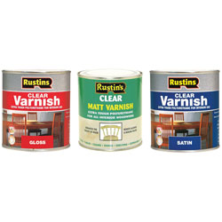 Rustins Polyurethane Clear Wood Varnishes