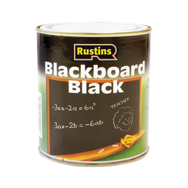 Rustins BLAB500 Quick Drying Blackboard Black Paint 500ml