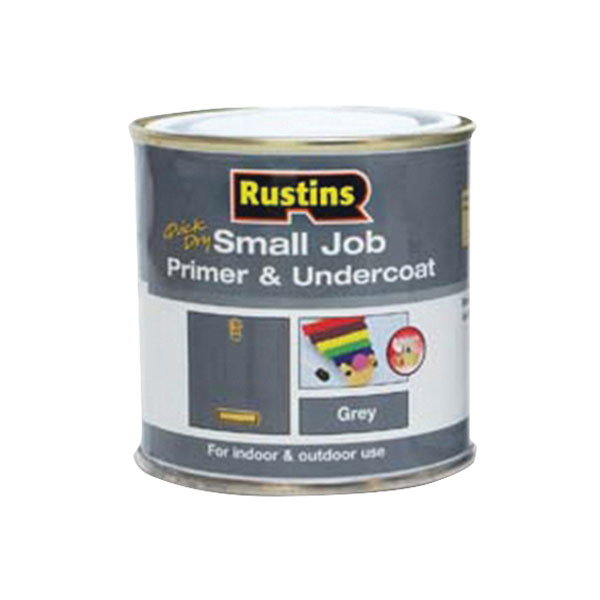 Rustins Small Job Primer and Undercoat Grey/White 250ml Rapid Online