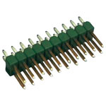 TE Connectivity 826632-2 Ampmodu II Low Cost Pin Header Gold 2 x 2P Green