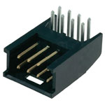 TE Connectivity 280390-1 Ampmodu II Header Right Angle Shrouded Tin 2 x 8P Black
