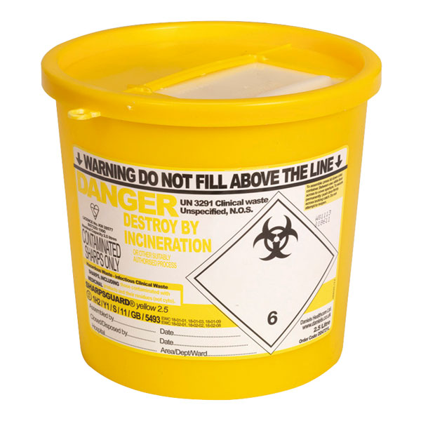 Sealey SSP250 Sharps Bin 2.5L