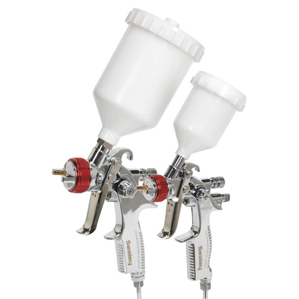 Sealey HVLP01 HVLP Gravity Feed Spray Gun 1.3mm Set-Up