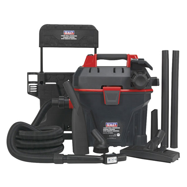 Sealey GV180WM Garage Vacuum 1500W with Remote Control - Wall Mounting