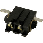 TE 2-1445057-3 Micro Mate-N-Lok Male Header SMD Right Angle Holddowns 1x3P Black