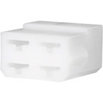 TE 163007 250 Fastin-Faston Crimp Receptacle Housing 2x4P Clear