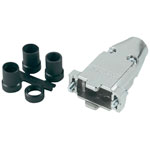 TE 5748676-4 Amplimite D-sub Connector Cover Die Cast Nickel 37P