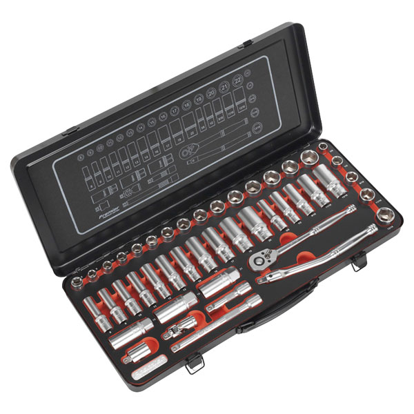 Sealey AK61806 TRX-Star* Socket Set 12pc 3/8"Sq Drive E4-E20