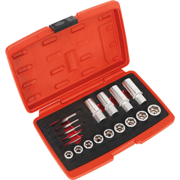  AK751 Bolt, Stud & Screw Extractor Set 18pc