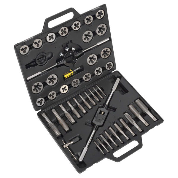 Sealey AK303IMP Tap & Die Set 45pc Split Dies Imperial