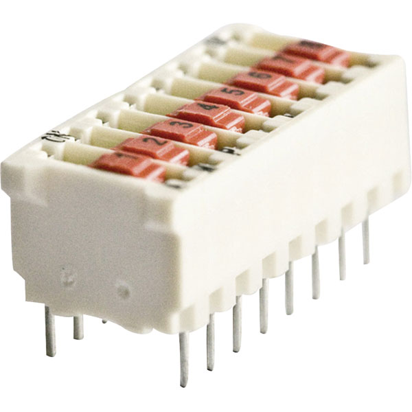 TE 5161390-1 DIP Switch Through Hole 3.2mm Tin 1P Natural