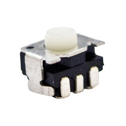 TE Connectivity Tact Switch SMD Right Angle Silver Ivory