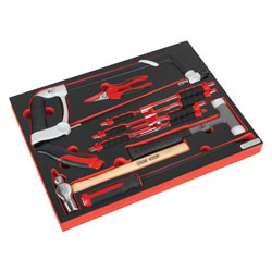 Sealey Tool Tray with Hacksaw, Hammers and Punches