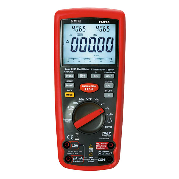 Sealey TA320 Digital Automotive Analyser/Insulation Tester - Hybri...