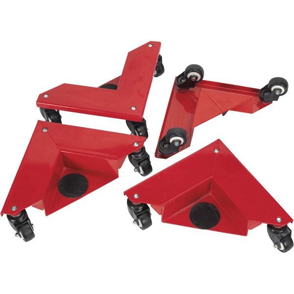 Sealey CM4 Corner Transport Dollies Set Of 4 150kg Capacity