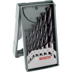 Bosch Wood Twist Drill Set Straight Shank