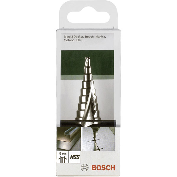 Bosch 2608587427 Step Drill HSS Triangle Shank M10 - M40 x 125.5mm