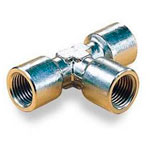 Norgren 16062 Series ISO G T connectors Nickel Plated Brass