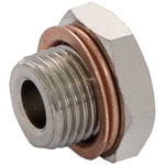 Norgren 16005 Series ISO G Plug with Flange Nickel Plated Brass