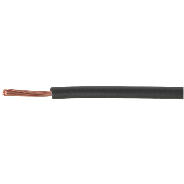 Faber Kabel 040006 Strand Flexible H05V-K 1 x 0.75mm² Black (100m ...