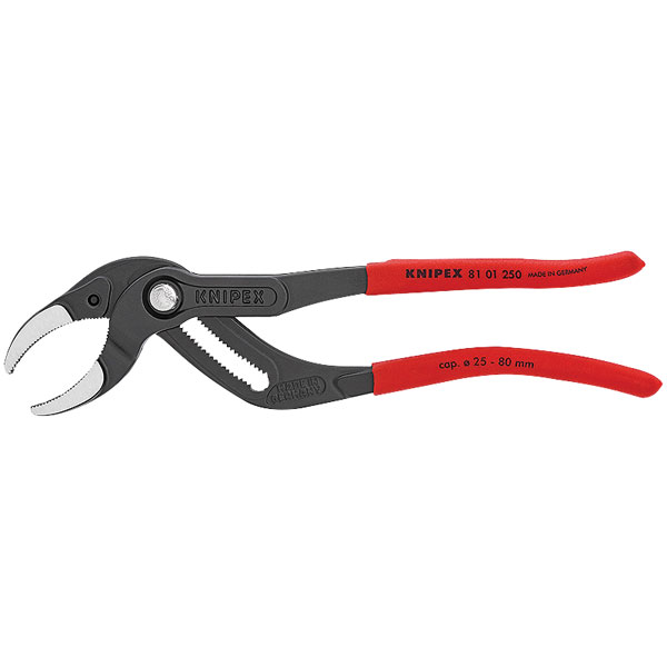 Knipex 81 01 250 Siphon &amp; Connector Pliers For Traps, Tube Fitting...