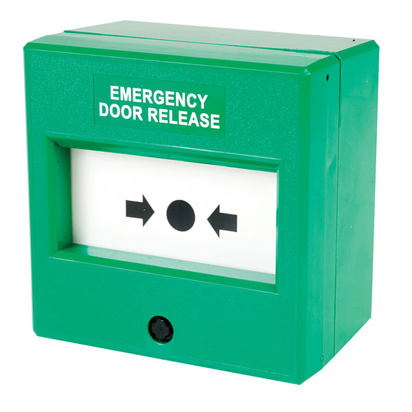 Comus CP84SG Like Glass Insert Green Emergency Door Release Point