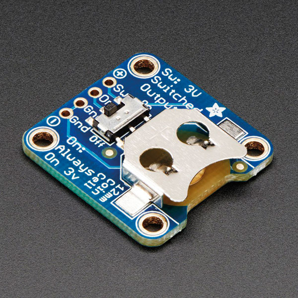  ADA1867 12mm Coin Cell Breakout w/ On-Off Switch