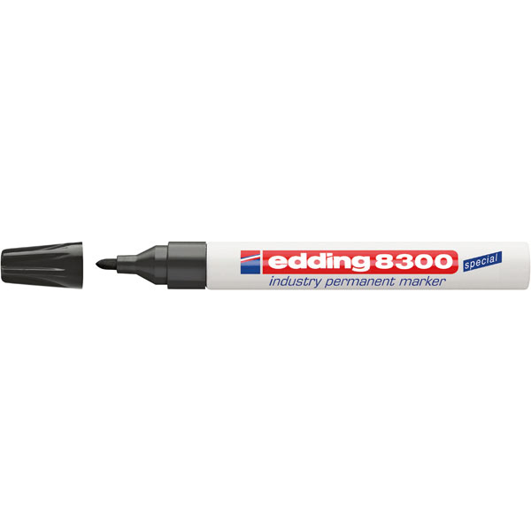 Edding 4-8300001 Industry Permanent Marker 8300 Black