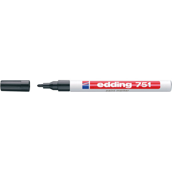 Edding 04BLK751-1001 Special Marker Black E 751/1