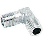 ICH ISO R Elbow Connectors External Threads 60 bar Nickel Plated Brass