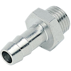 ICH Adaptors Hose Barb to Parallel External Thread 60 Bar Nickel Plated Brass