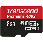 Transcend microSDXC/SDHC Cards Class 10 UHS-I 400x (Premium)