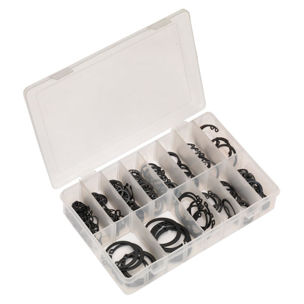  AB017CC Circlip Assortment 200pc Internal & External Metric