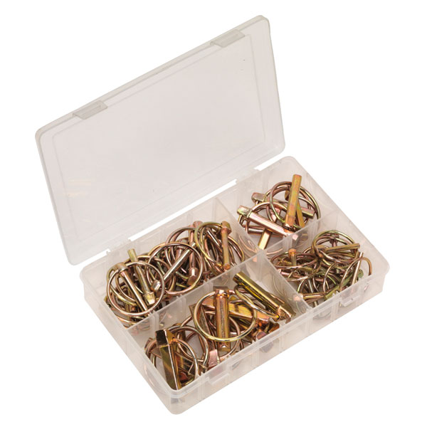 Slide Sealey AB022LP Linch Pin Assortment 50pc Metric