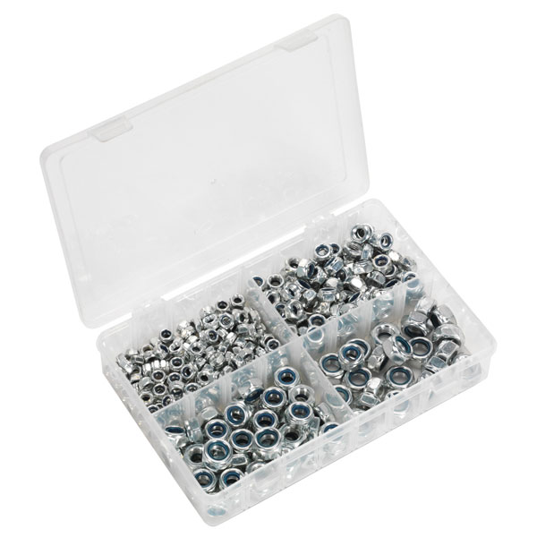  AB032LN Nylon Lock Nut Assortment 300pc M6-M12 DIN 982 Metric