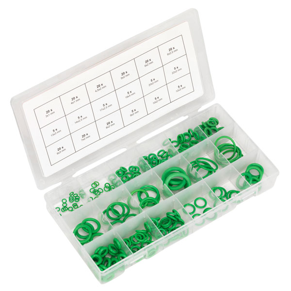  ACOR225 Air Conditioning Rubber O-Ring Assortment 225pc - Metric