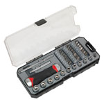 Sealey Fine Tooth Ratchet Screwdriver & Accessory Sets