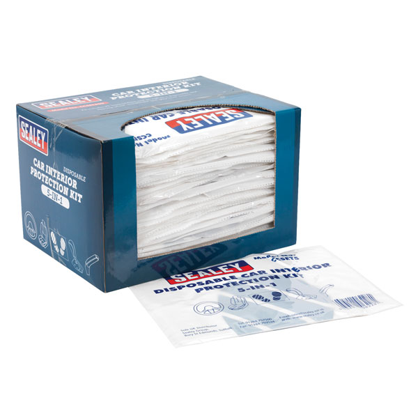  CCSET550 5-in-1 Disposable Car Interior Protection Kit Box of 50