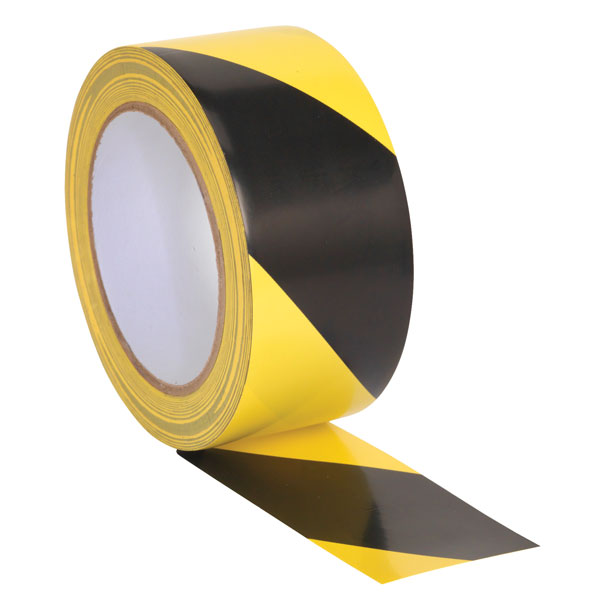  HWTBY Hazard Warning Tape 50mm x 33mtr Black/Yellow