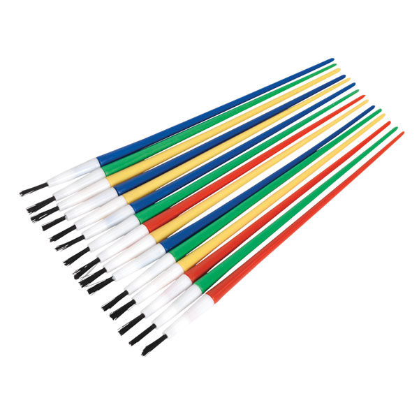 Sealey PB2 Touch-Up Paint Brush Assortment 10pc Wooden Handle