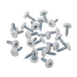 Sealey Number Plate Screw Plastic Enclosed Head Packs of 50