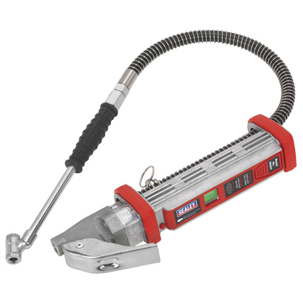 Sealey SA396 Tyre Inflator with 2.75mtr Hose & Clip-On Connector